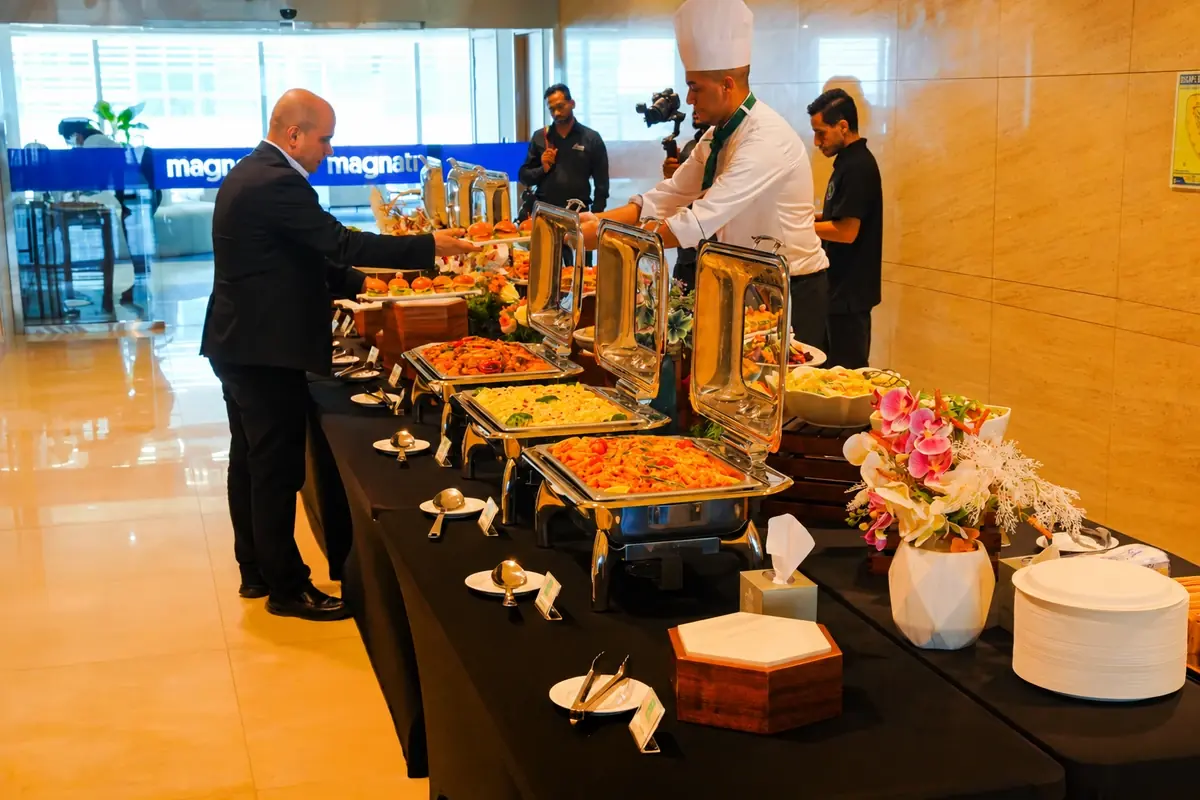 First Clique professional catering operation